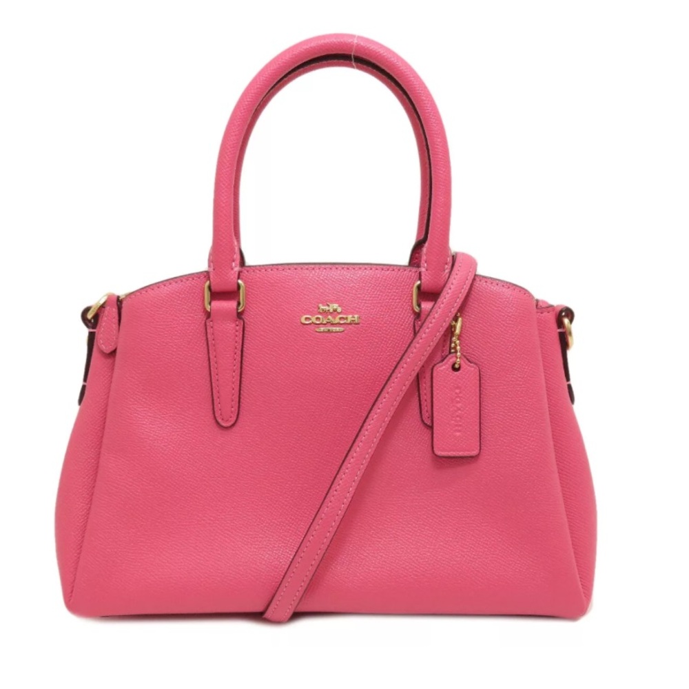 Coach mini sage carryall in pink ruby